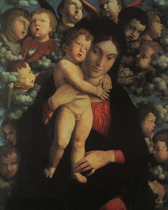 Madonna and Child with Cherubs, Andrea Mantegna